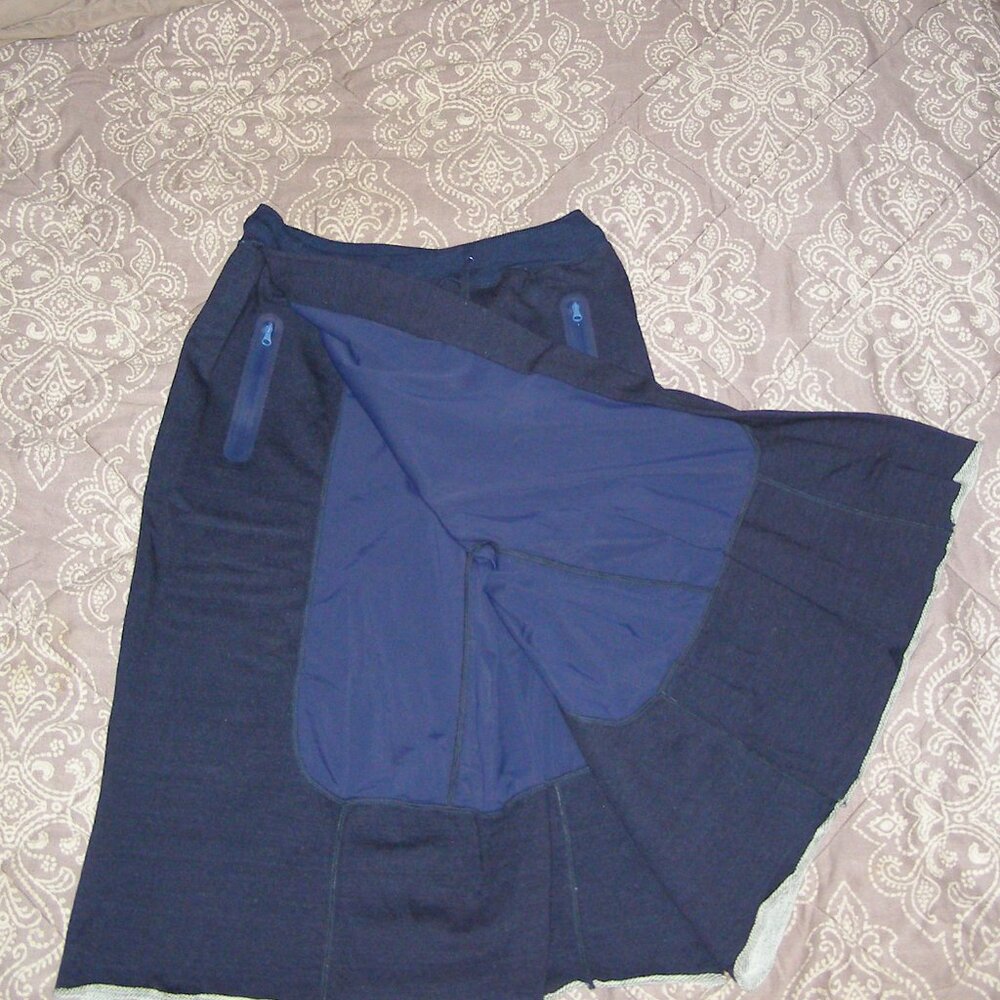 NEW RARE FUMITO GANRYU Sweat Pants/Skort in Navy Blue size 1 Japanese - Picture 10 of 13